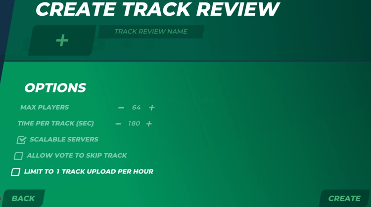 Create Track Review Image