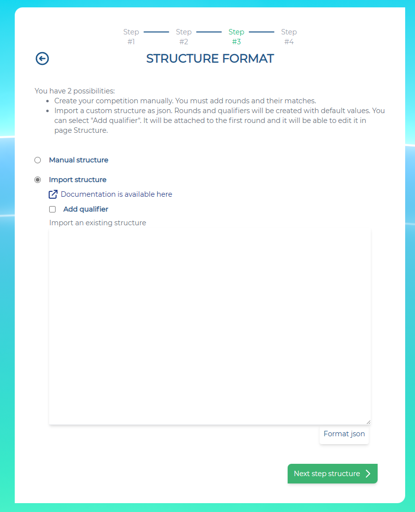 Structure screen